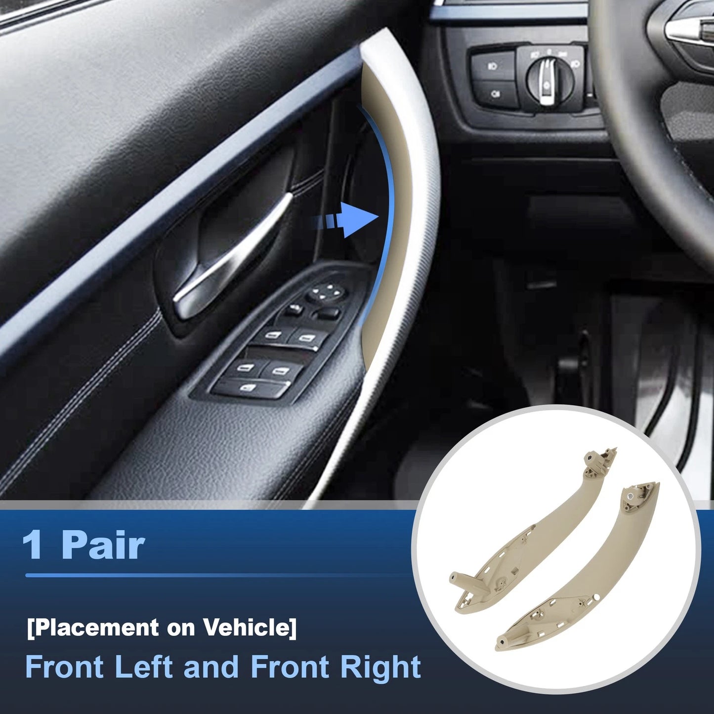 Inner Trim Door Pull Handle for BMW 320i 328i 330i 335i 340i 428i 430i 435i 440i (2012–2019)