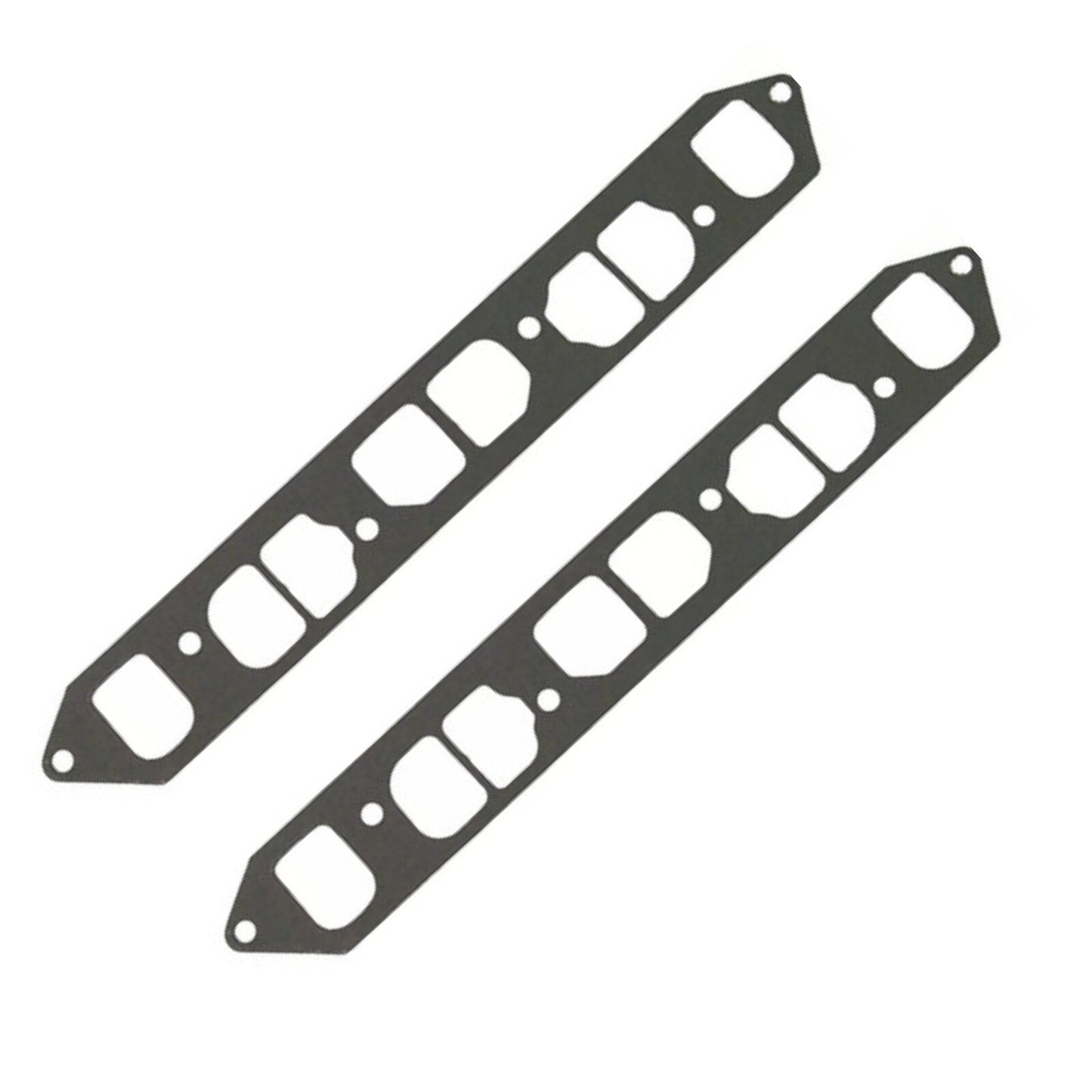 Set of 2 Exhaust Manifold Gaskets for Mercruiser 4 Cyl 2.5L 3.0L