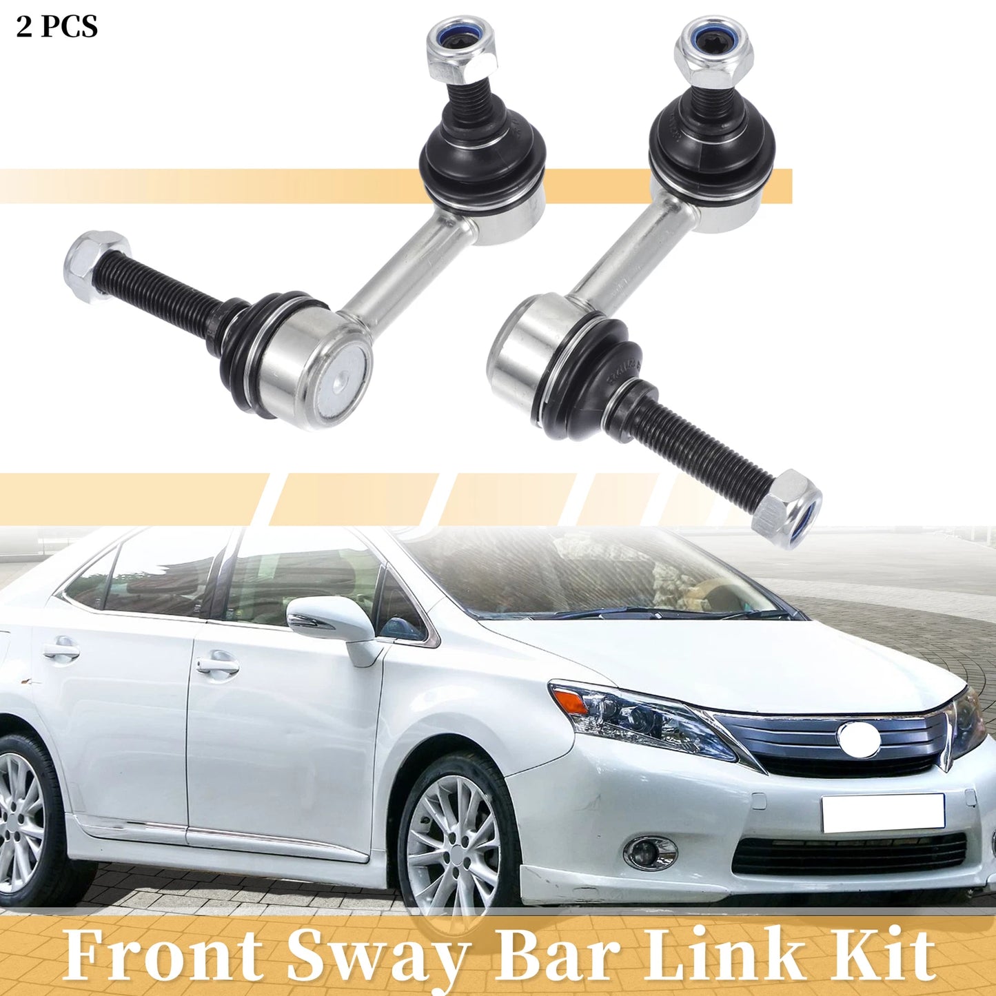 2pcs Front Stabilizer Sway Bar Link for Lexus LS460 LS600h (2007–2016)