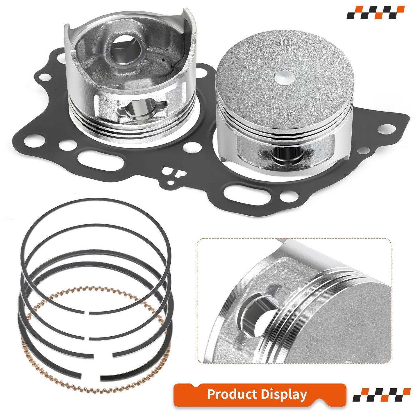 Piston Ring Rebuild Kit for EZGO Golf Cart (1996–2008)