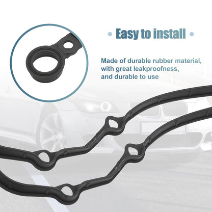 Valve Cover Gasket Seal Set for BMW 330i Base 3.0L L6 (2003-2005)