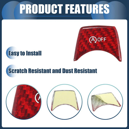 Engine Start Stop Button Cover for BMW Red