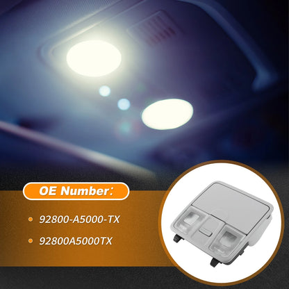 Dome Light Overhead Console Assembly for Hyundai Elantra (2013–2016) Gray