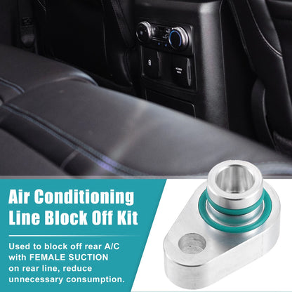 2X AC Rear Blockout Kit for Ford Explorer (2010–2018) Metal Silver Tone