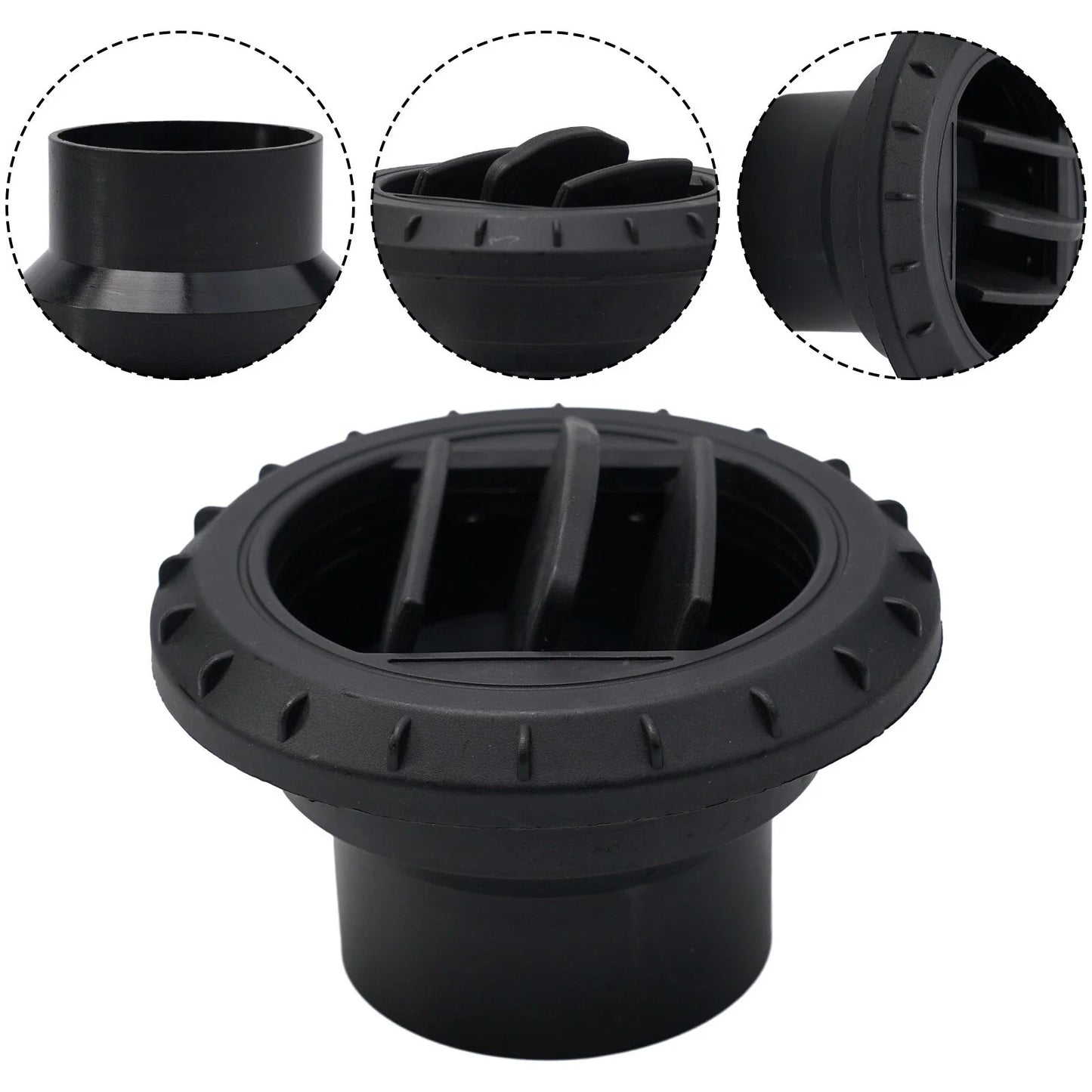 60mm Rotatable Black Air Vent Outlet for Diesel Heater