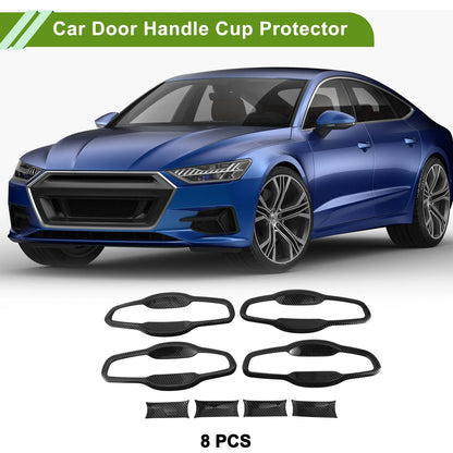 Car Door Handle Cup Protector for Honda CR-V CRV (2017-2022) 8 x Carbon Fiber