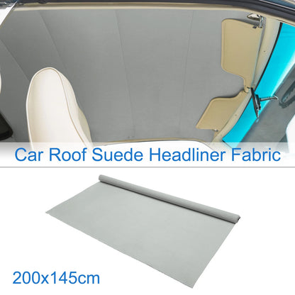 150G Suede Fabric Headliner for Car Roof Repair Light Gray (78.7"Lx57"W)