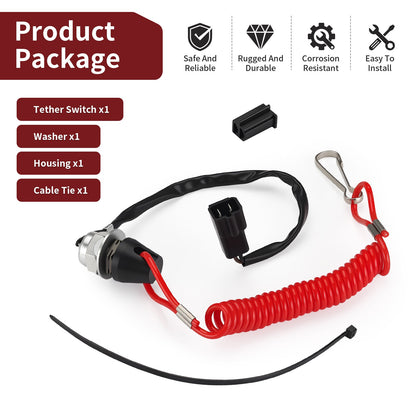 Tether Kill Run Switch for Polaris Snowmobile (440–600)