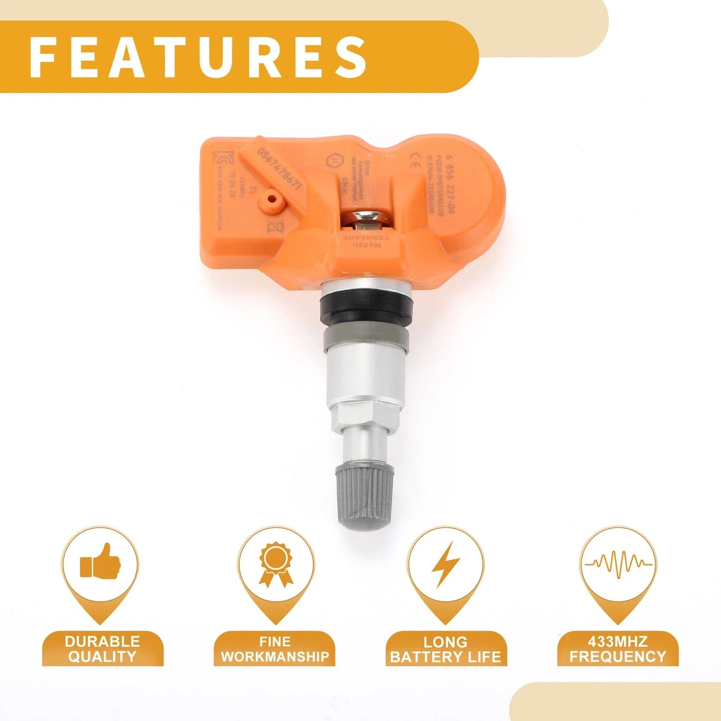 Tire Pressure Sensor for BMW M3 (2009 - 2013) TPMS 433MHz 1 Pc