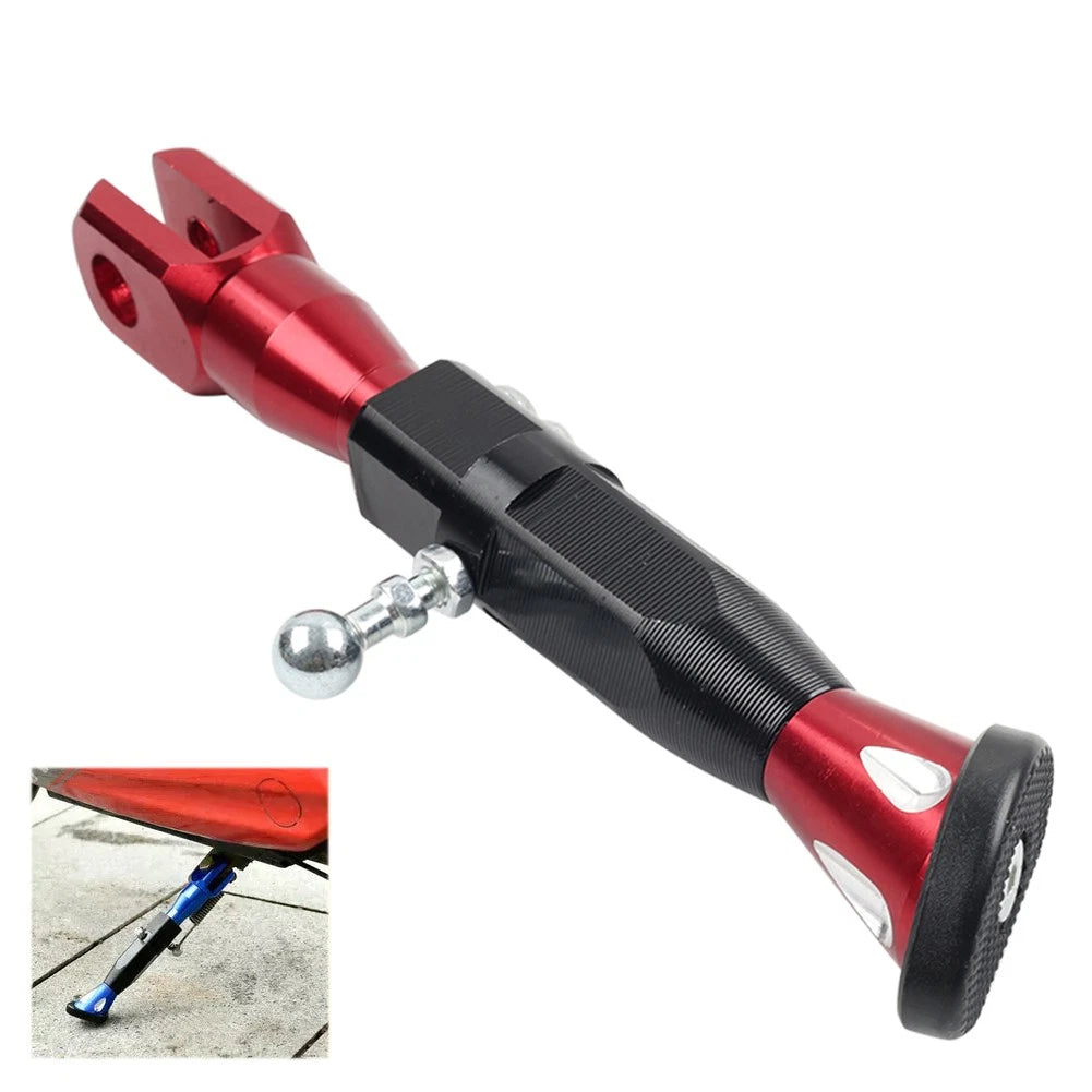 5 Speed Leather Gear Shift Knob for Universal Fit (Black/Red)