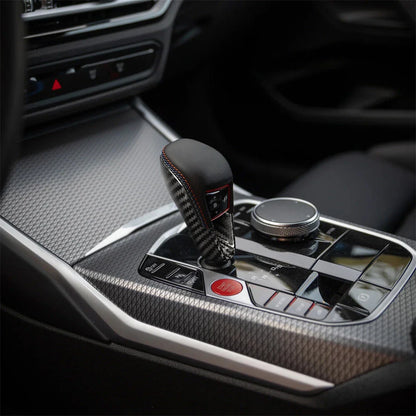 Real Carbon Fiber Gear Shift Cover for BMW M2 M3 M4 X3M (2022-2023)