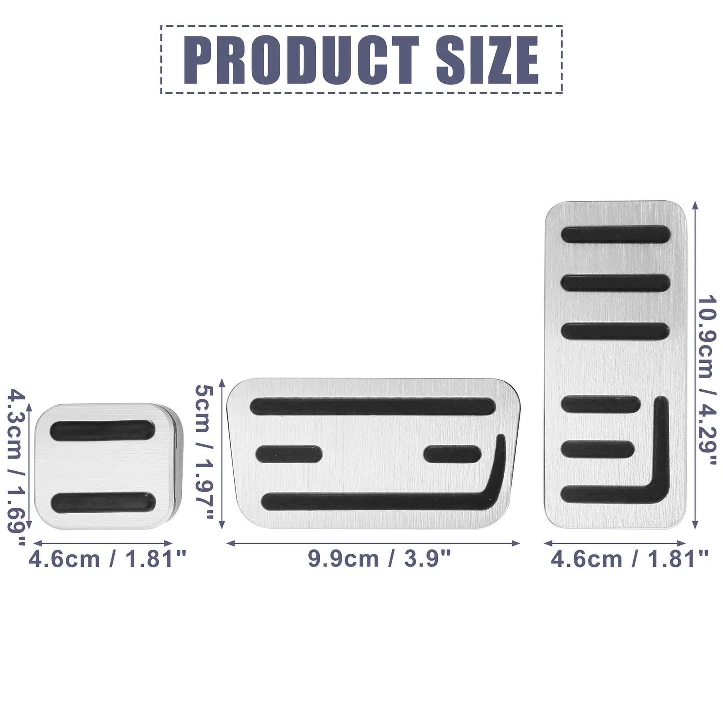 Foot Pedal Brake Gas Pedal Pad Kit for Honda Fit (2021)