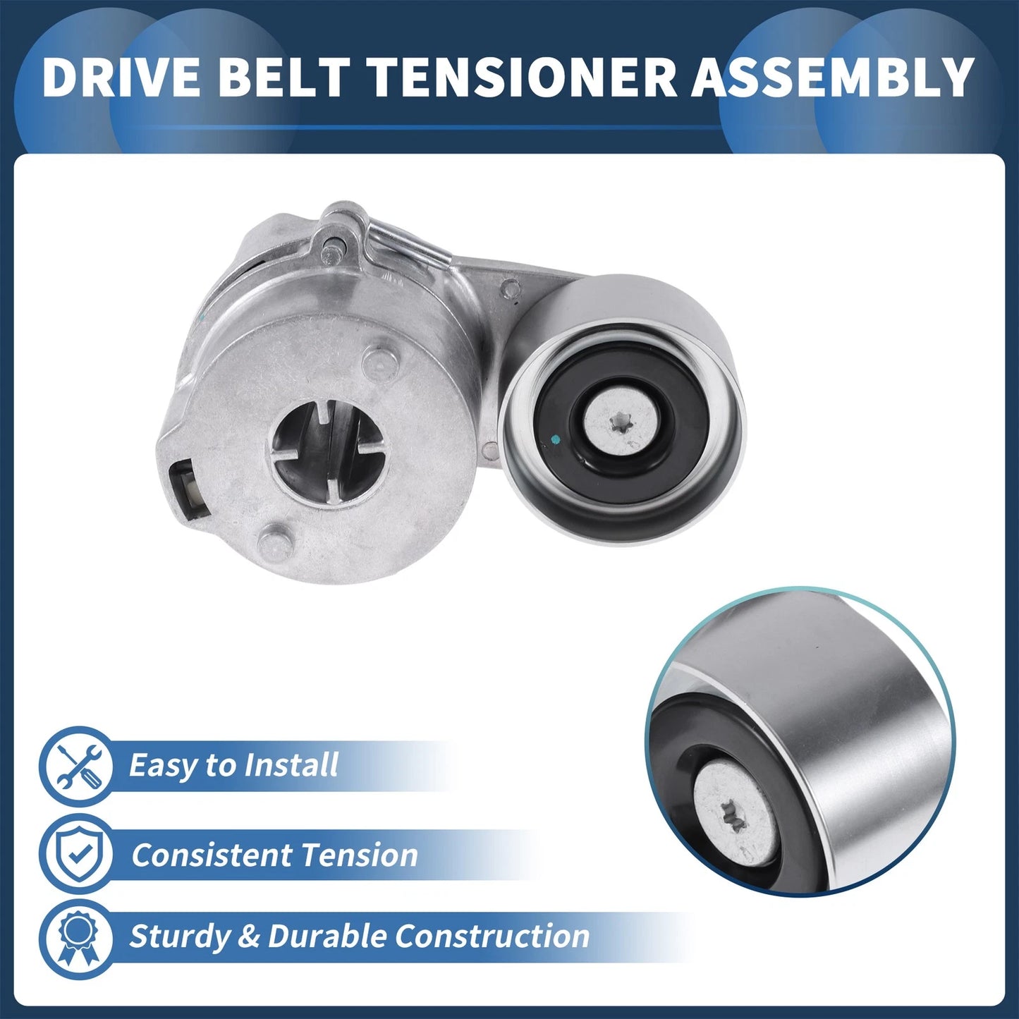 Belt Tensioner for Volvo D6D D7D EC210 EC240 EC290 (20554253) Metal 1 Pc