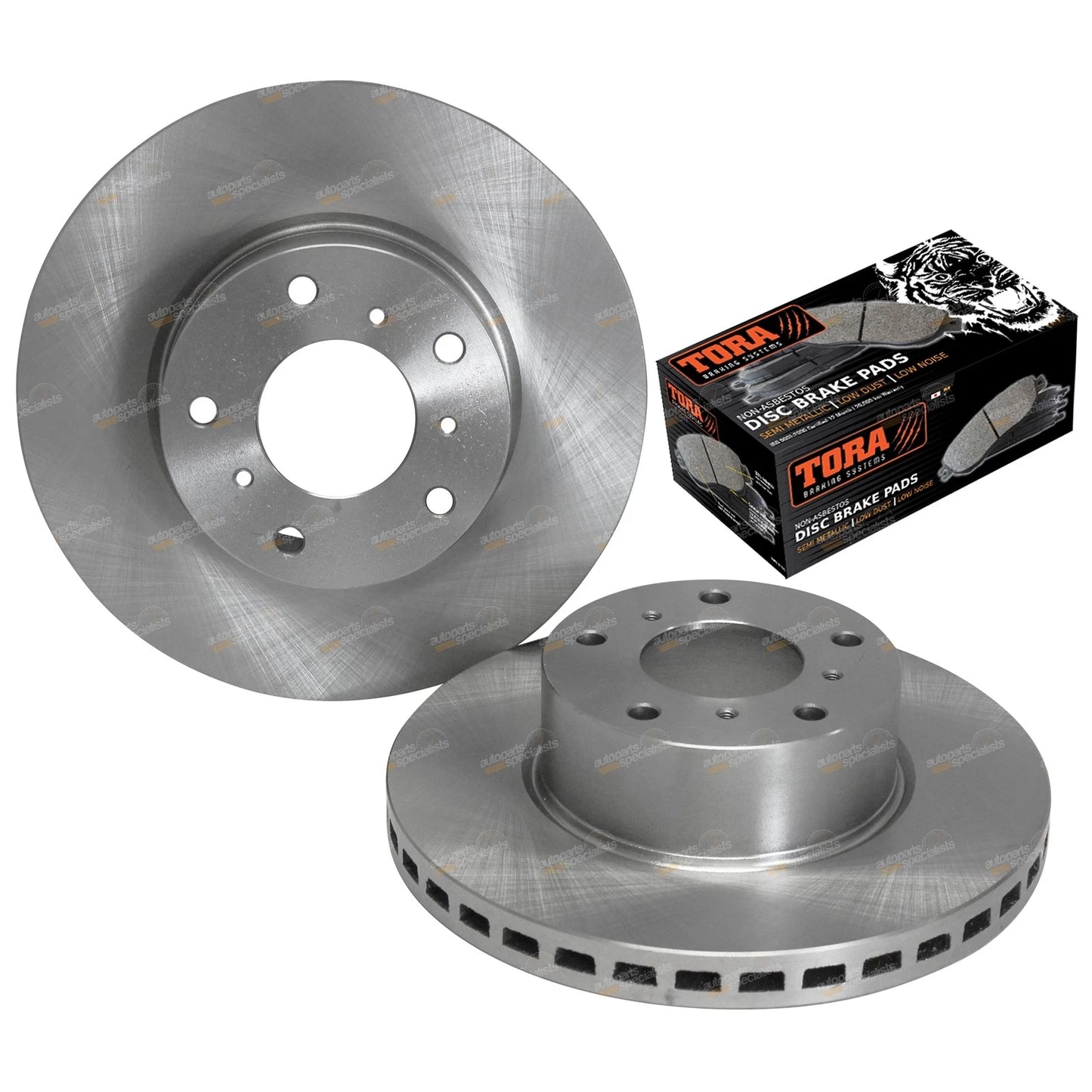 2 Front Disc Rotors + Set of Brake Pads for Calais Statesman Caprice (WH-WL)