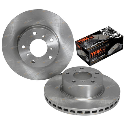2 Front Disc Rotors + Set of Brake Pads for Calais Statesman Caprice (WH-WL)