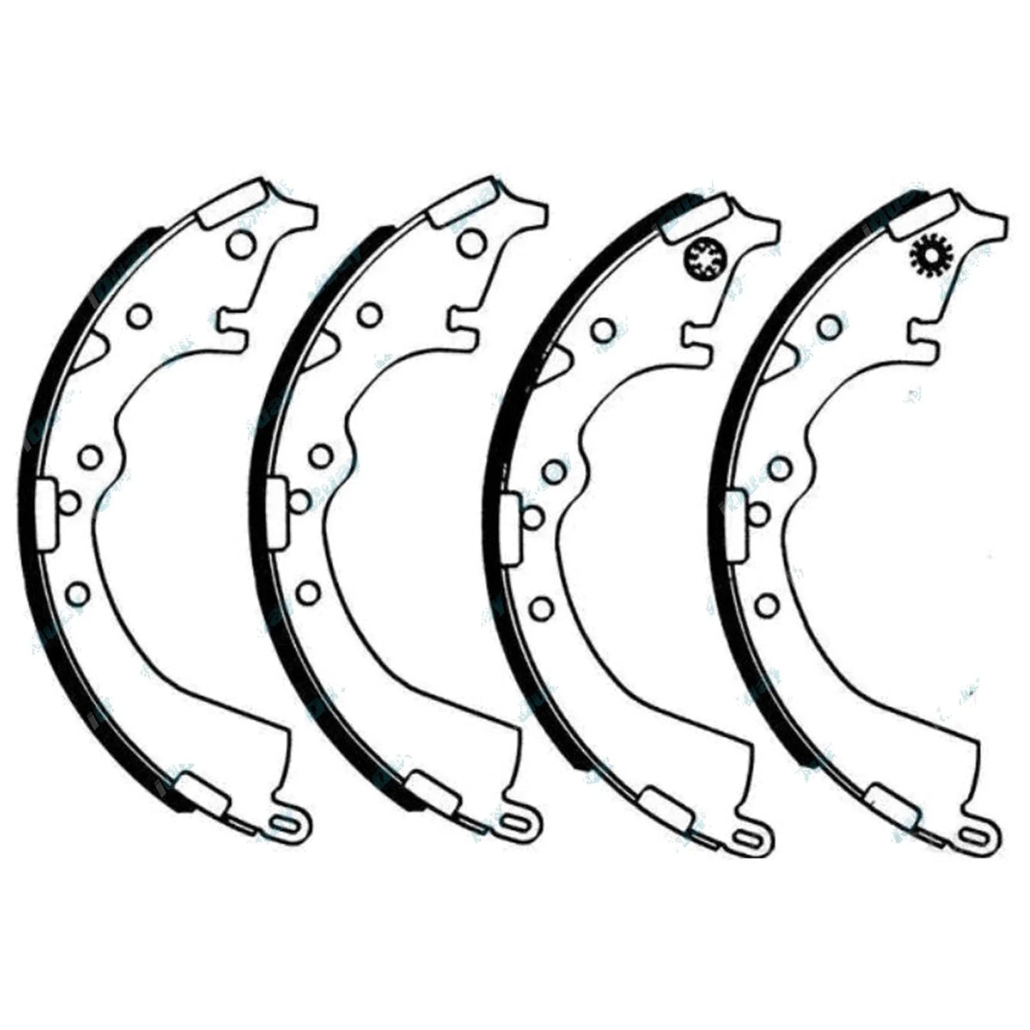 Rear Brake Shoe for Toyota Hilux GGN15 KUN16 TGN16 2.7L 4.0L 3.0L (2005-2015)