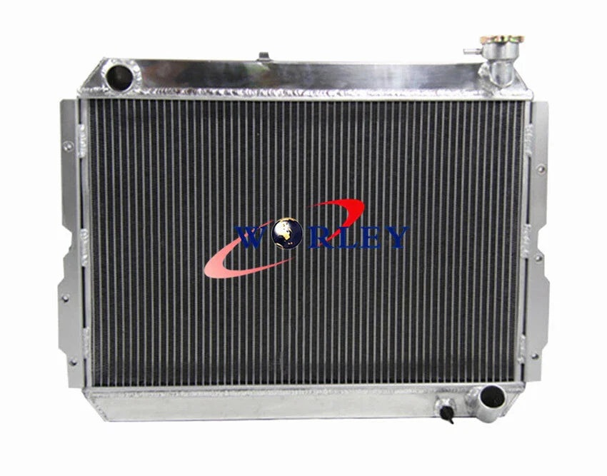 Aluminum Radiator + Fans for Toyota Landcruiser 60 Series FJ60 FJ61 FJ62 (1980-1990)