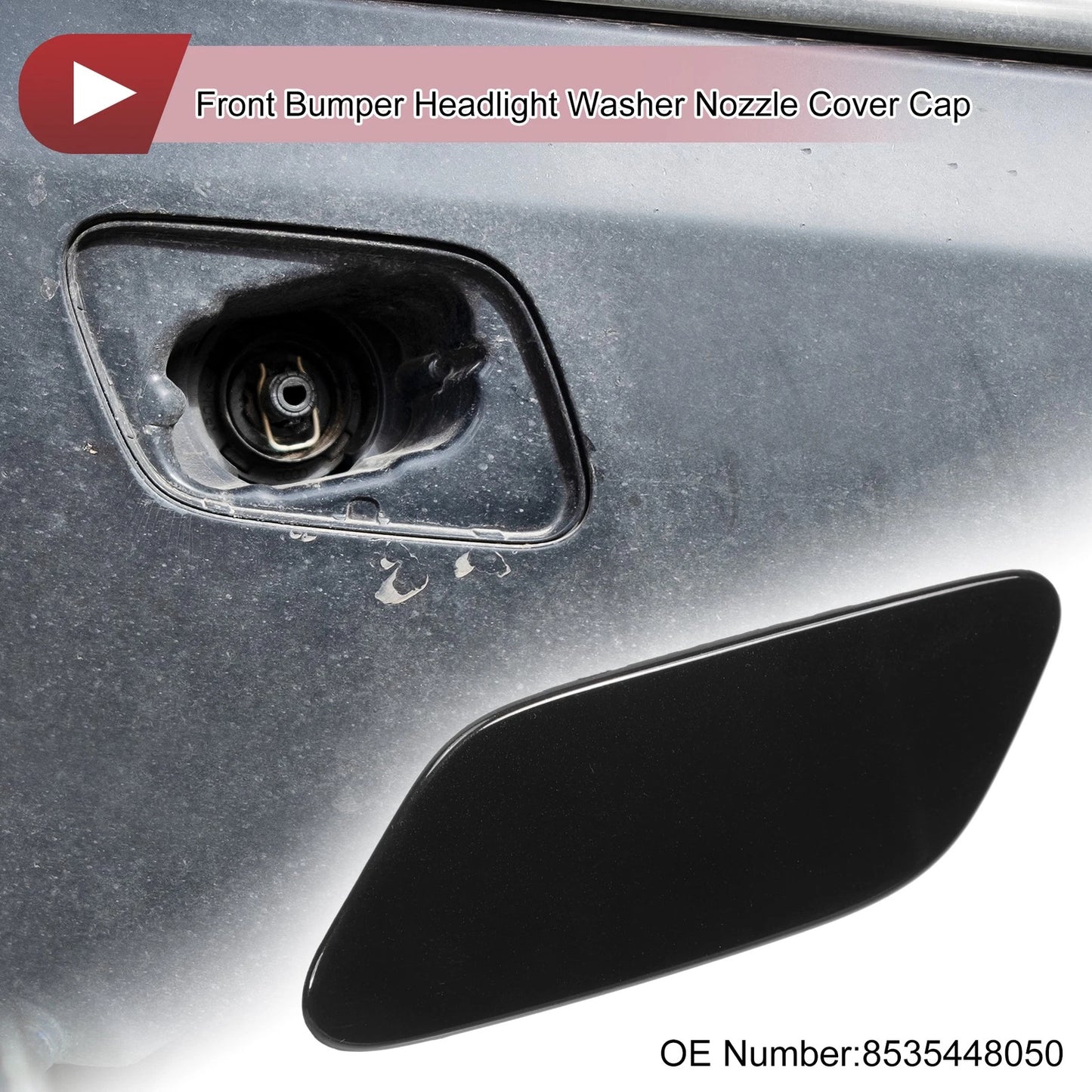 Front Left Washer Nozzle Cover Cap for Lexus RX350 (2019–2022) Black