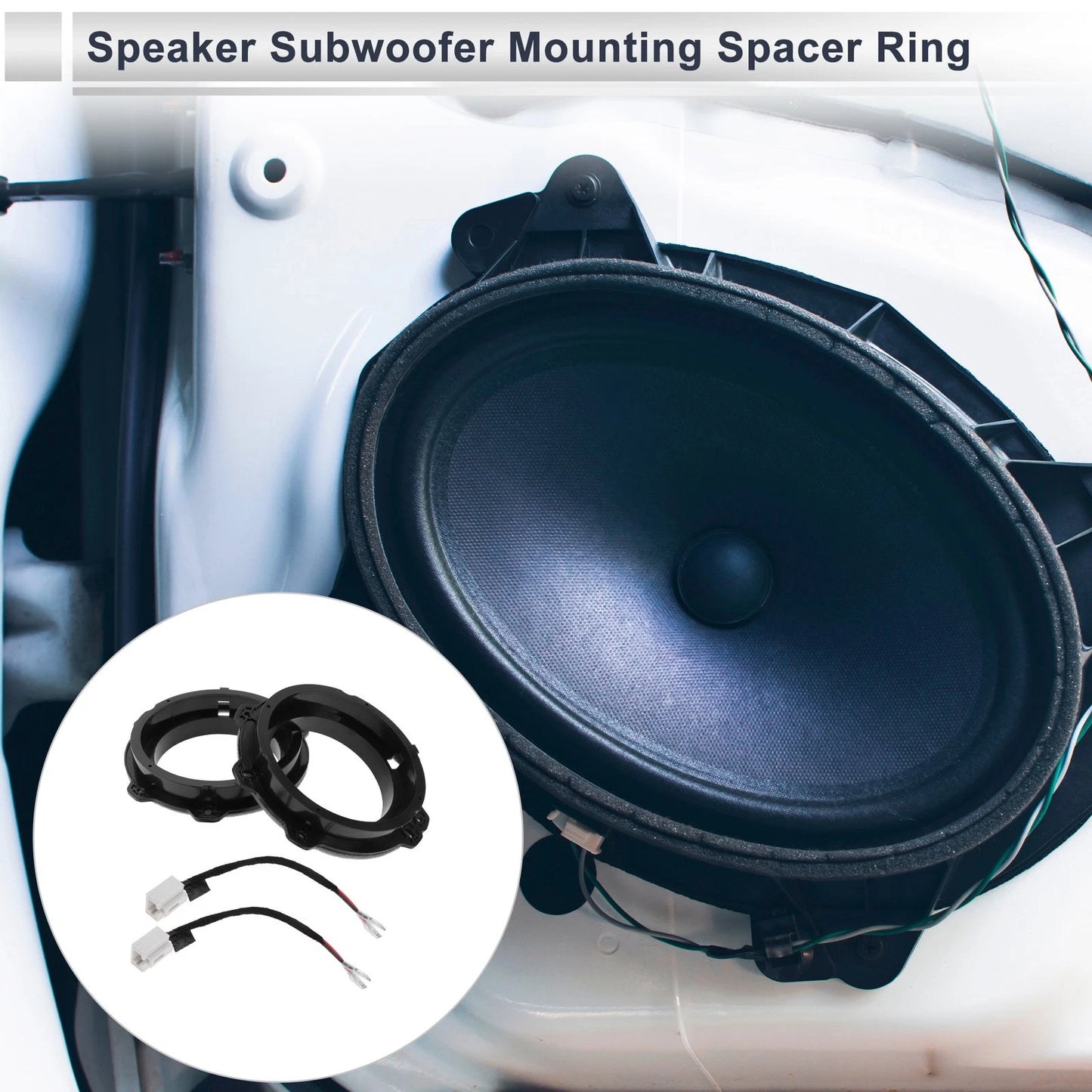 Set of 2 Speaker Spacer Rings for Hyundai 6.5" Tweeter