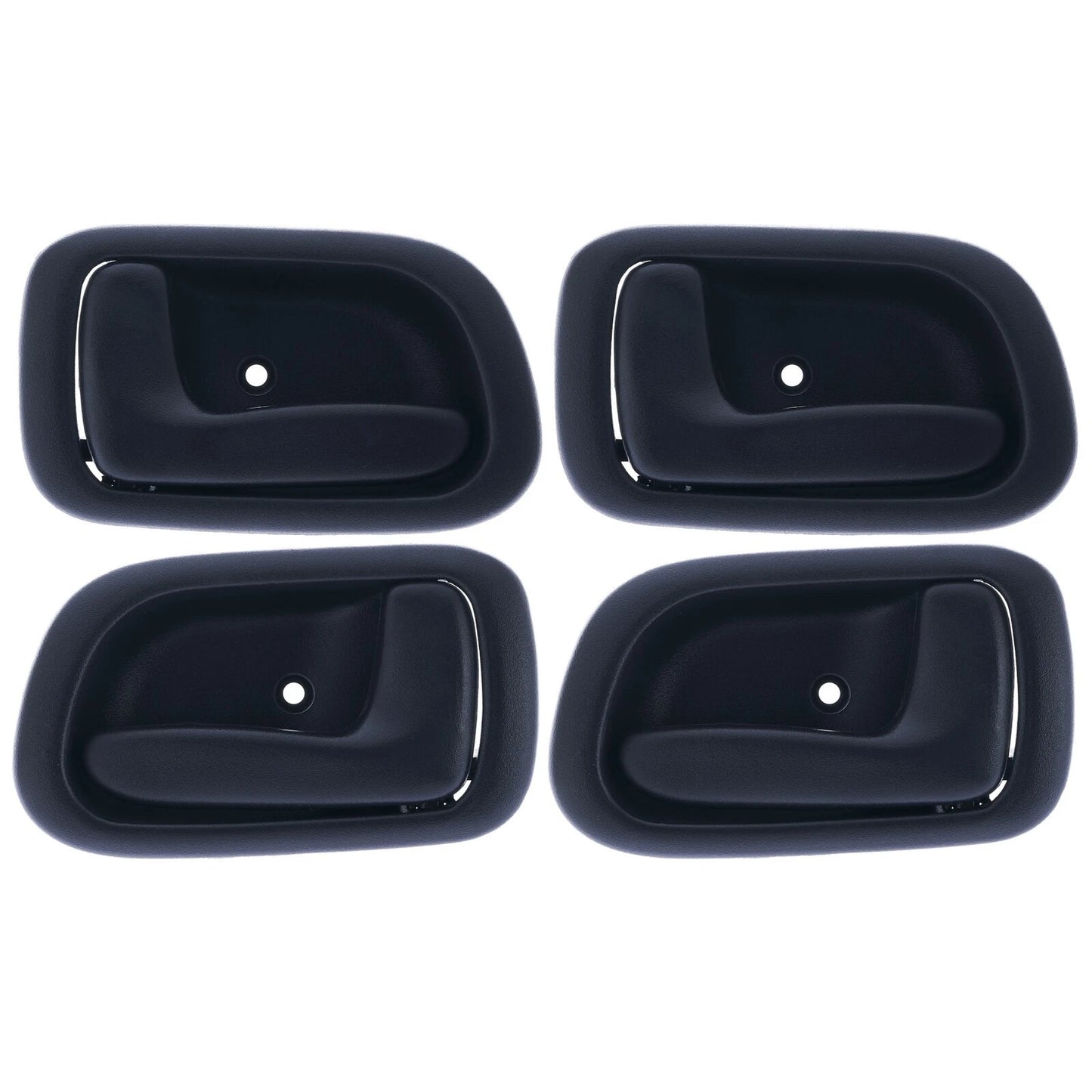 Set of 4 Door Handle Inner for Toyota Corolla (1998–2001) Black