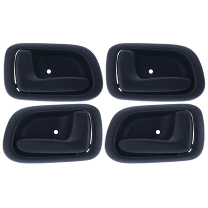 Set of 4 Door Handle Inner for Toyota Corolla (1998–2001) Black