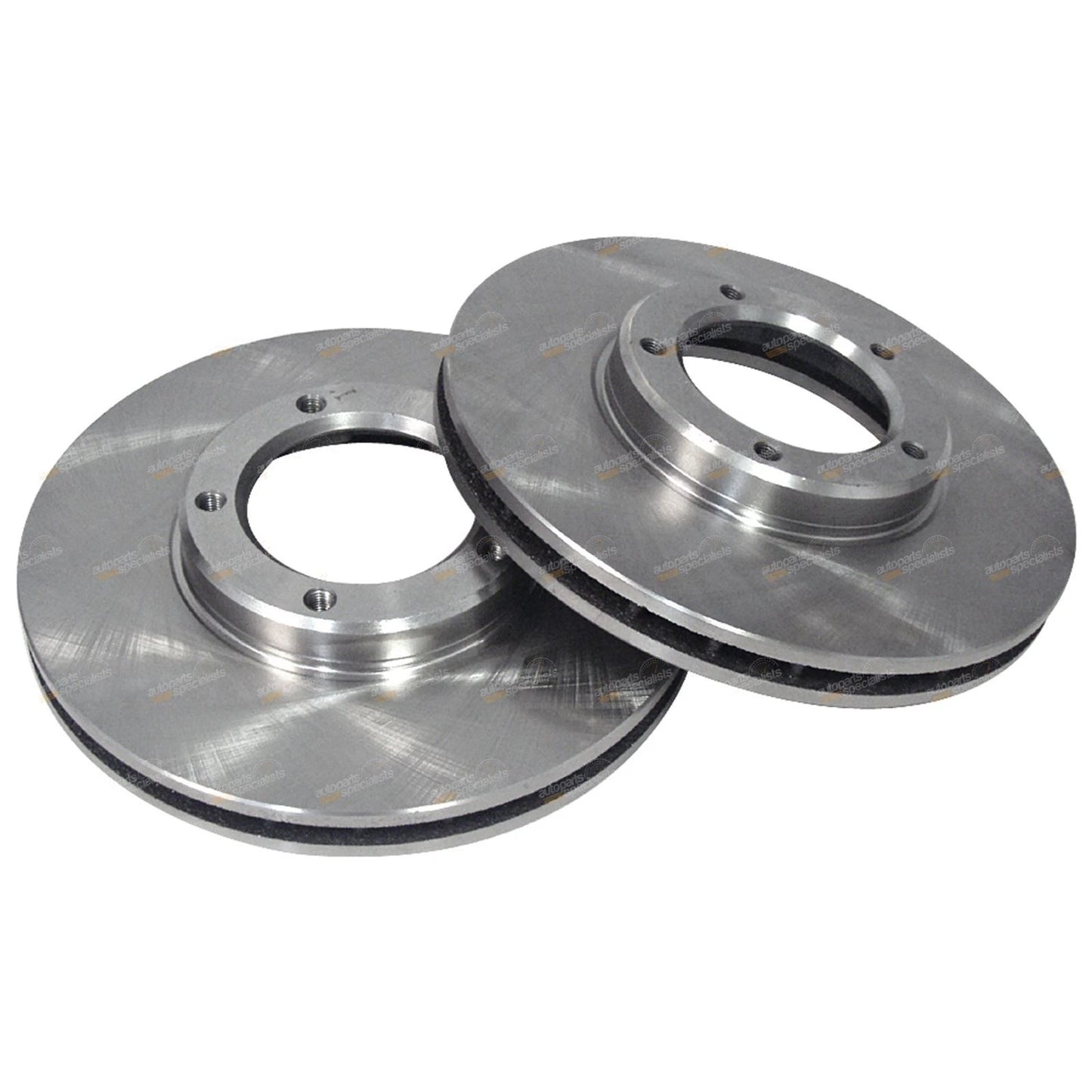 2 Front Disc Brake Rotors for Ford Telstar (1987–1991) Sedan Hatch Pair
