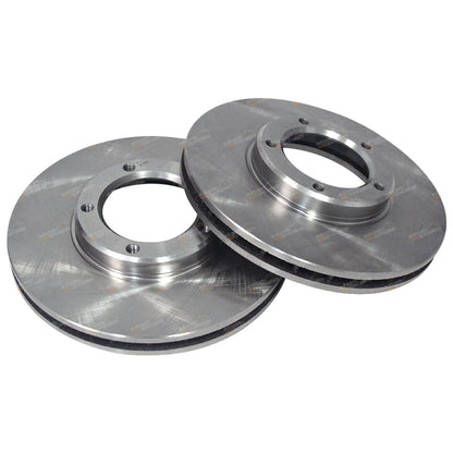 2 Front Disc Brake Rotors for Ford Telstar (1987–1991) Sedan Hatch Pair