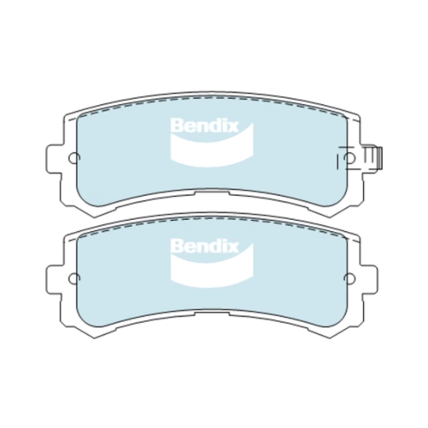 Set of 4 Rear Disc Brake Pads for Nissan Patrol GU Y61 (2001–2010)