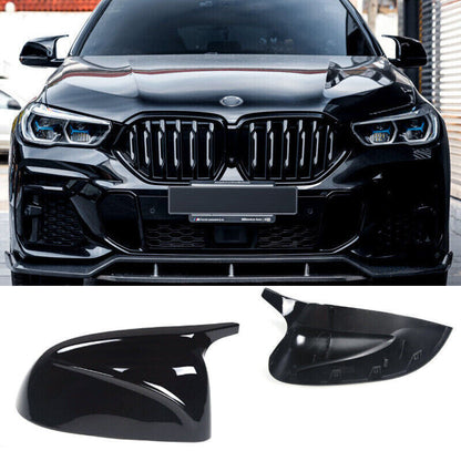 Set of 2 Black M Perf Sport Wing Mirror Cover Caps for BMW X5 X6 X7 (2019–2025)