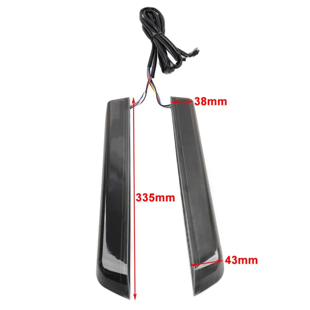 LED Saddlebag Side Marker Lights Red for Harley Touring Street Glide (2014-2023)