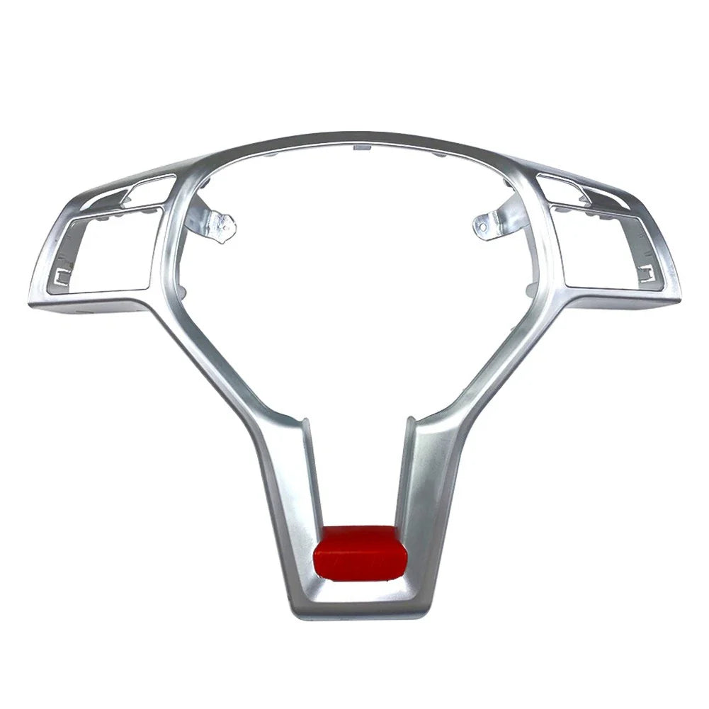 Steering Wheel Frame Trim Cover Silver for Mercedes A C E SLK CLA CLS GLA