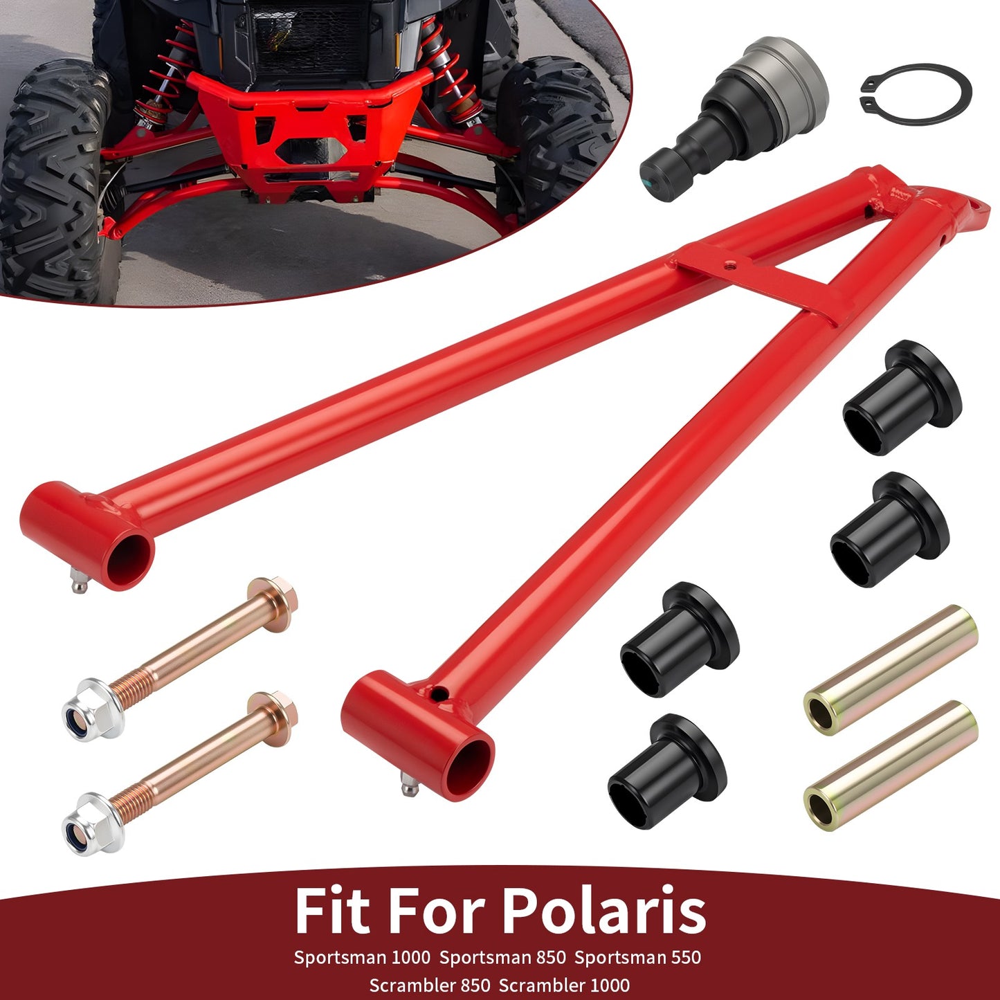 Front Left Lower A-Arm with Ball Joint Bushing for Polaris Sportsman 550 (2011–2014)