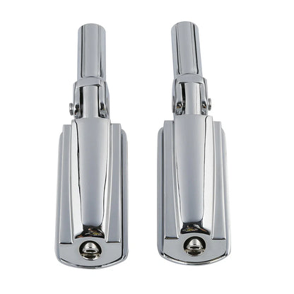 Pair Chrome Passenger Foot Pegs for Harley Softail Slim (2012-2017)