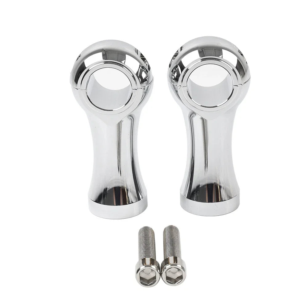 4" Handlebar Riser Clamp Mount for Harley Dyna Softail