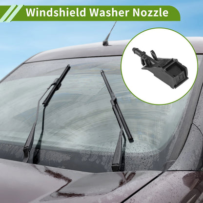 Set of 1 Windshield Washer Nozzle w/ Hose Connector for Volkswagen (No. 6E0955985)