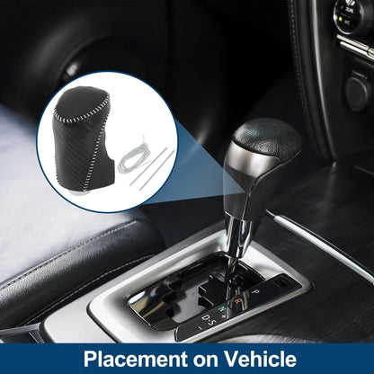Gear Shift Knob Cover for Chevrolet Malibu (2016–2020) Black Carbon Fiber