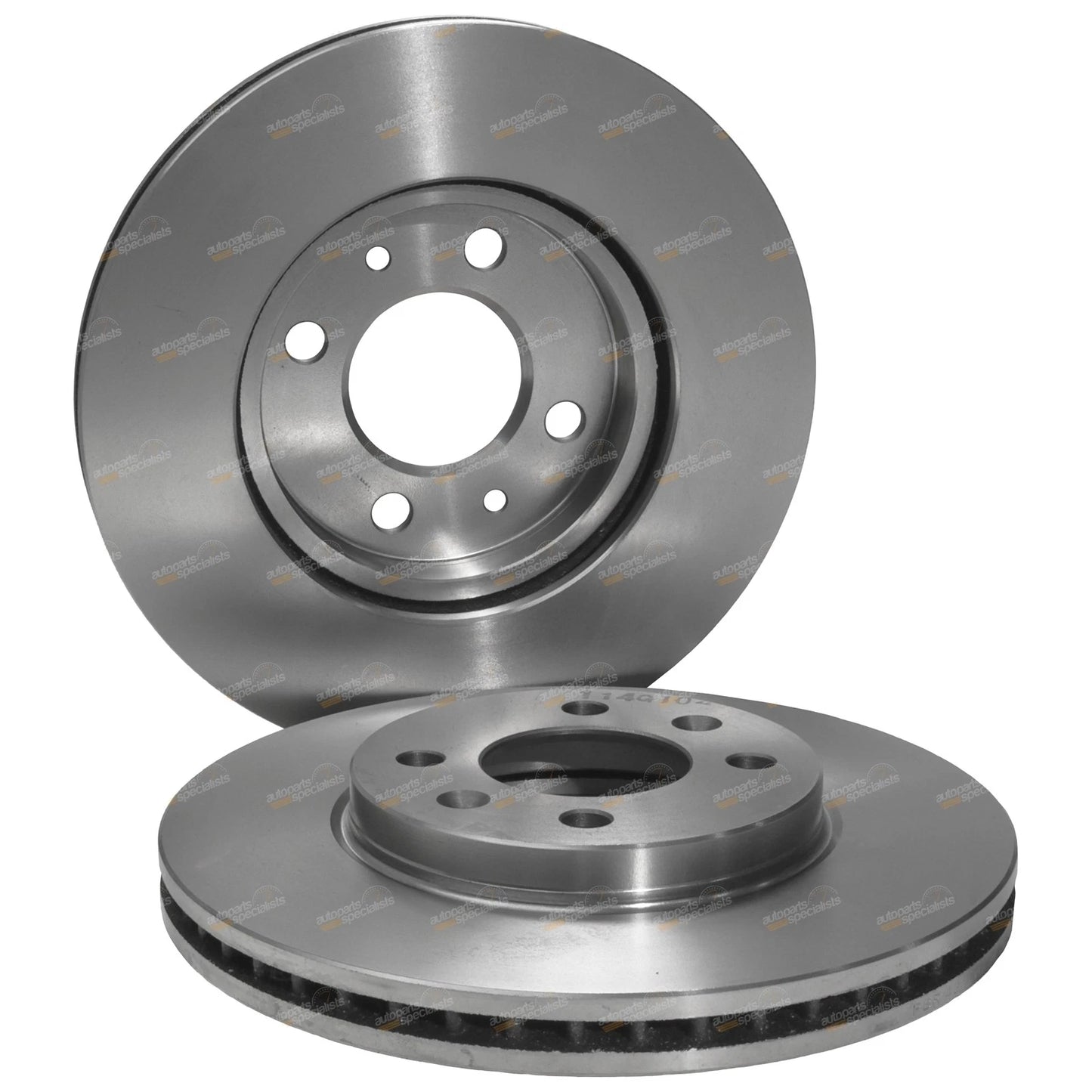 Set of 2 Front Disc Brake Rotors for Saab 9000 (1989–1998)