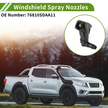 Windshield Washer Nozzle w/ Hose Connector for Honda (No. 76810SDAA11)