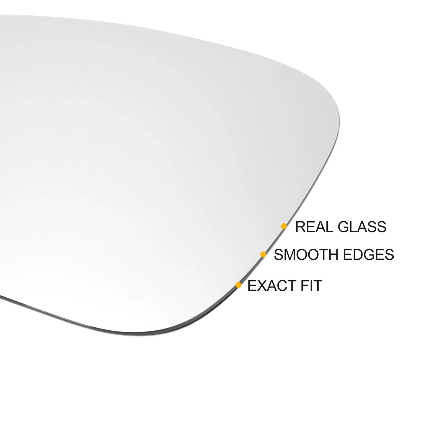 Left Side White Heated Mirror Glass for Porsche Panamera (2016-2020)