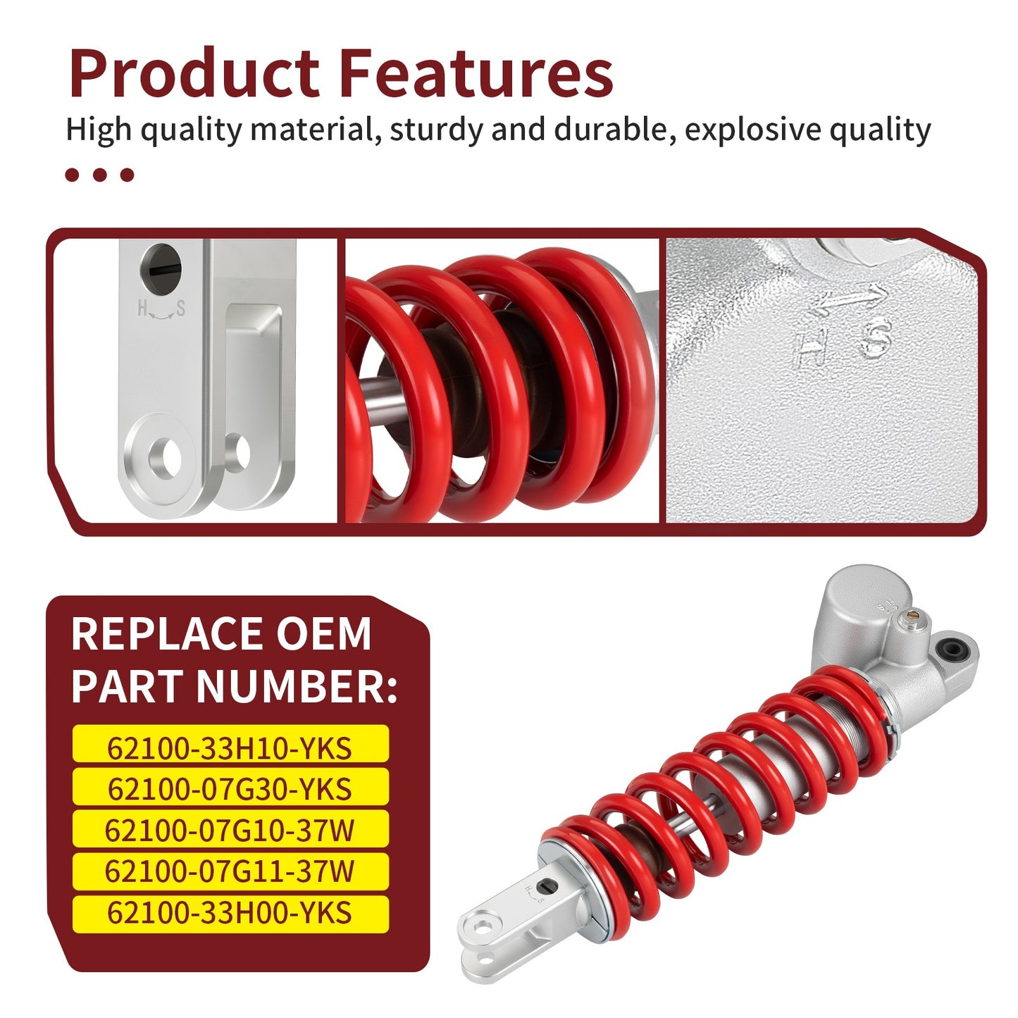 Rear Air Shocks for Suzuki QuadSport Z400 (2003–2014)