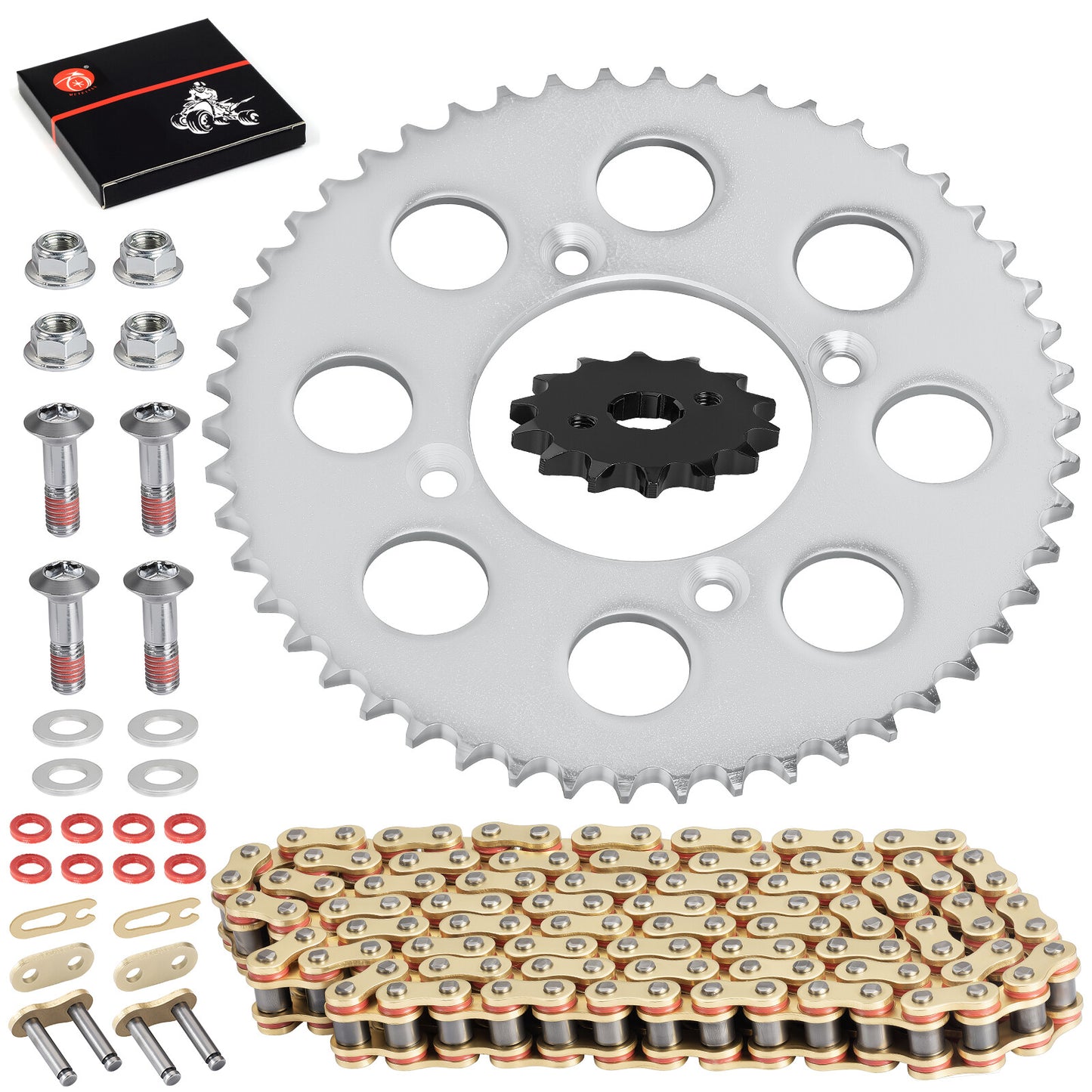 Sprocket Chain Set for Honda XR100R CRF100F (2004–2019) 14T/50T 428VM-X X-Ring