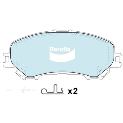 Set of 4 Front Disc Brake Pads for Nissan QASHQAI J11 (2014–2020)