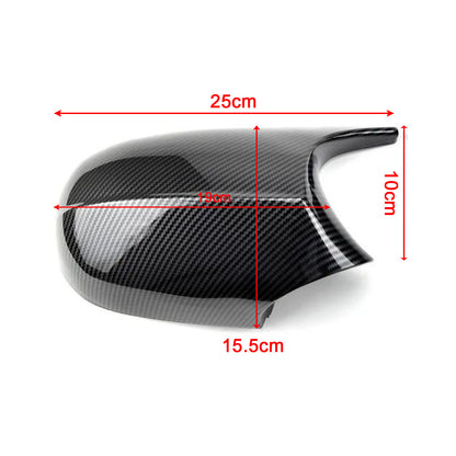 Carbon Fiber M3 Style Mirror Cover Caps for BMW E90 E92 E93 (2007–2013)