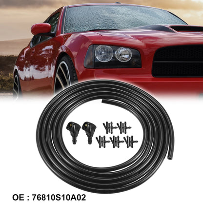 2X Windshield Washer Nozzle Hose Kit for Honda Civic CRV (2001–2006) 76810S10A02
