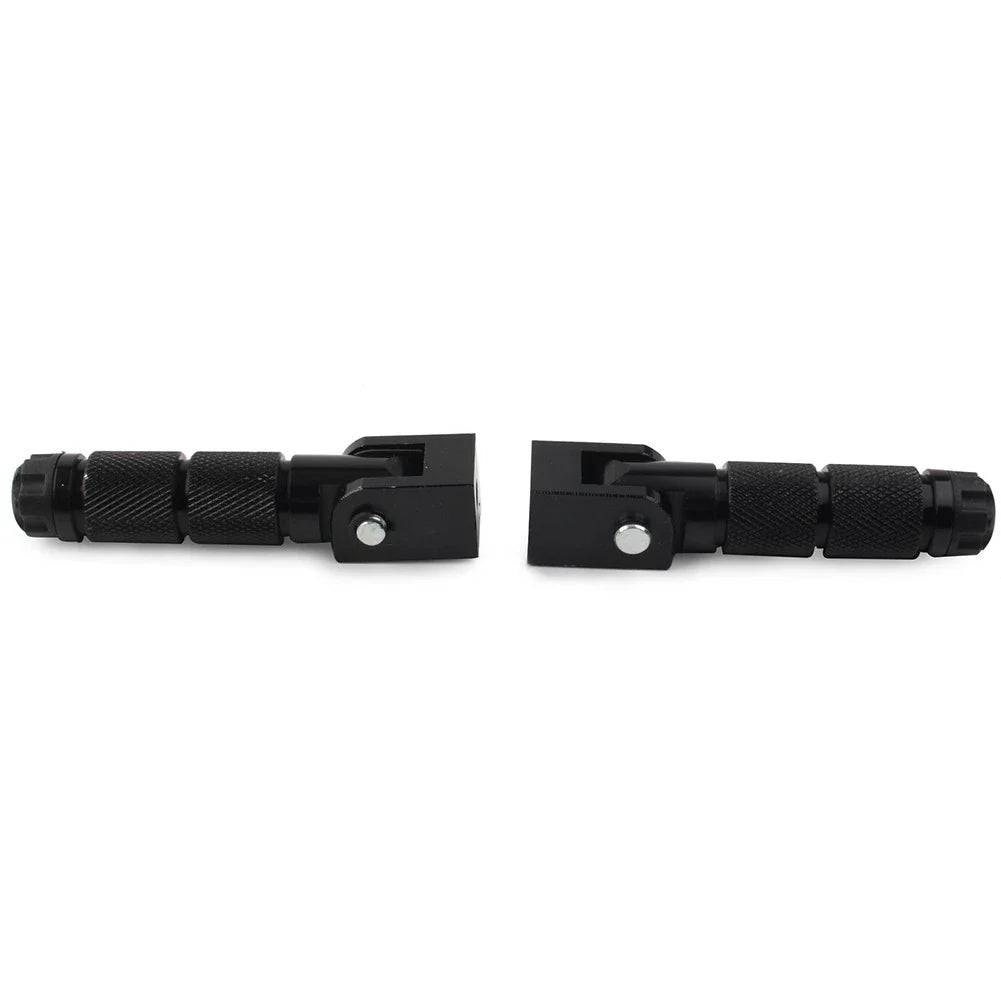 8mm Folding Footpegs for Electric Motor Bicycle ATV Black