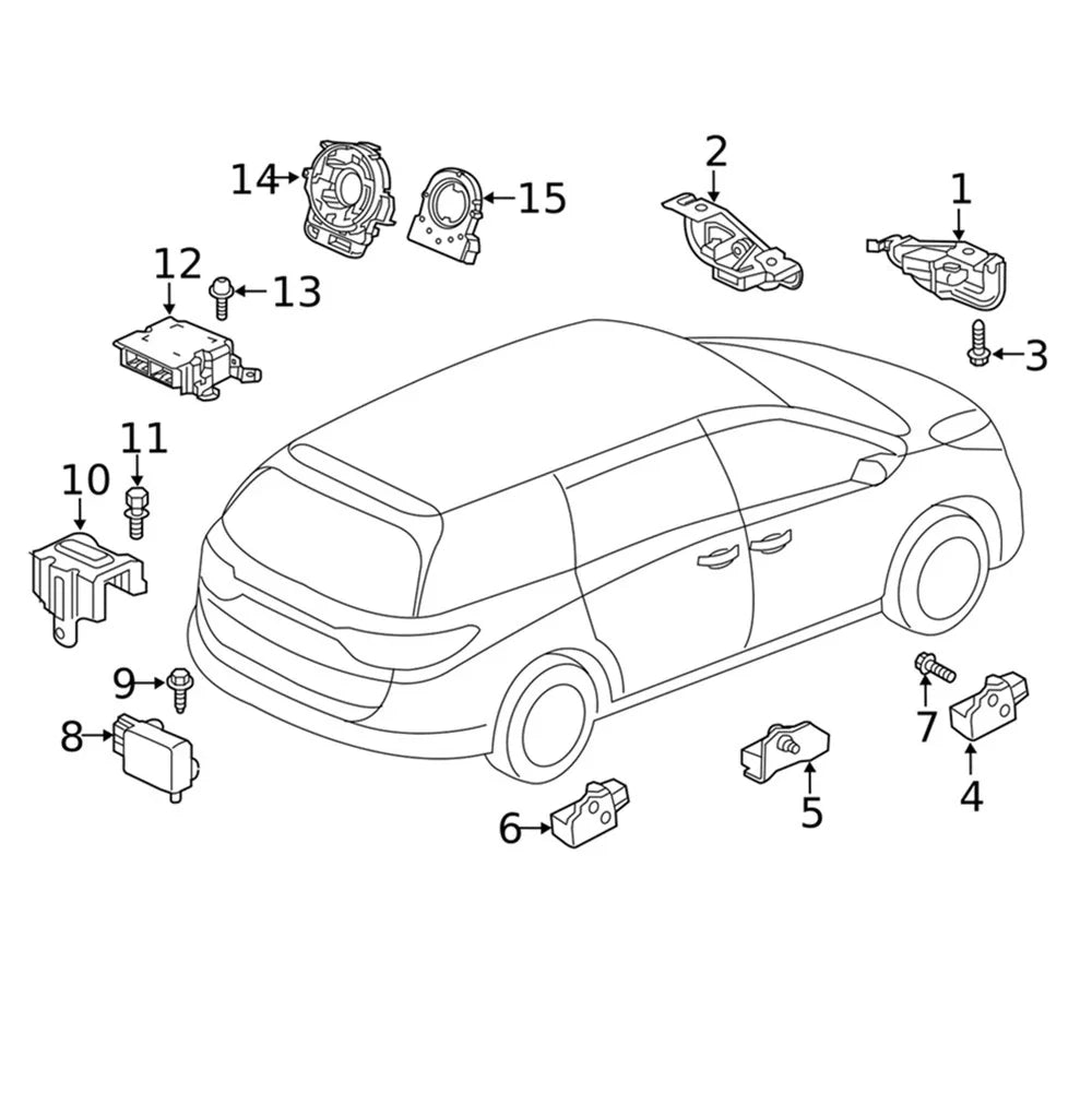 Steering Sensor Assembly for Honda Odyssey Passport Pilot CR-V (2012-2023)