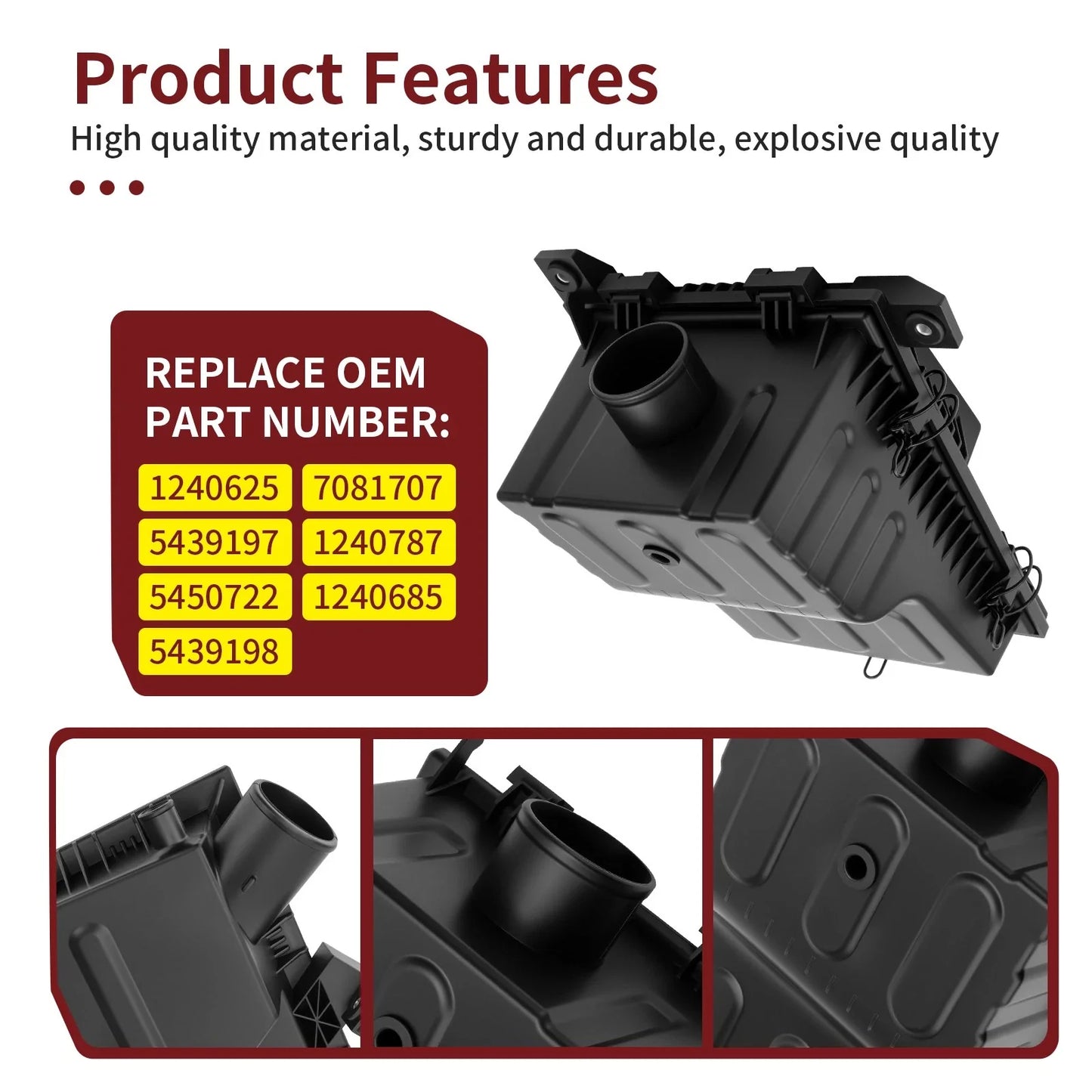 Airbox Lid Air Cover W Clip for Polaris Ranger