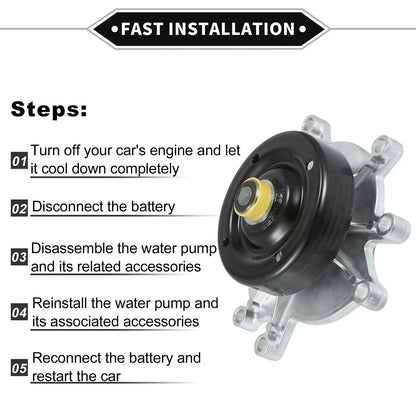 Water Pump for Chrysler Aspen & Dodge Dakota (2007-2009)