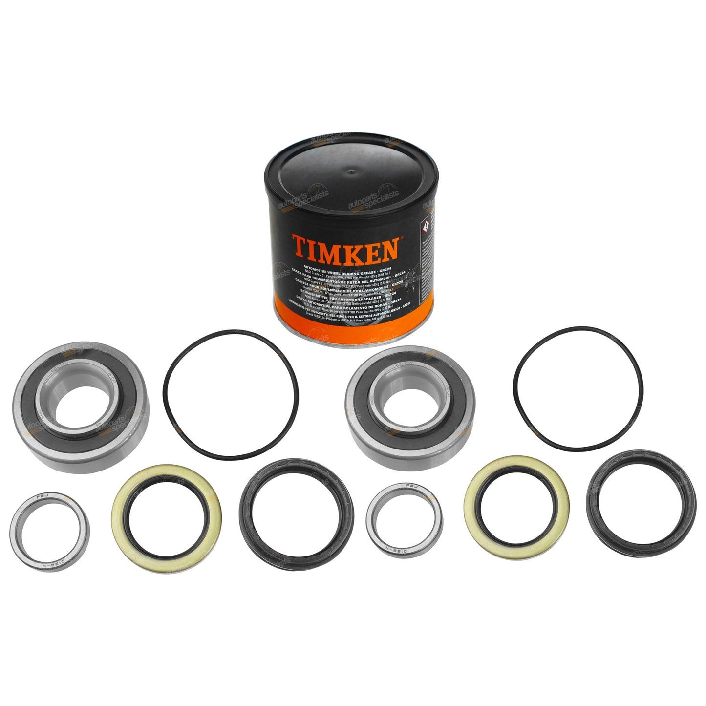 2 Rear Wheel Bearing Kits for Toyota Hilux RZN169 RZN174 (1998–2002)