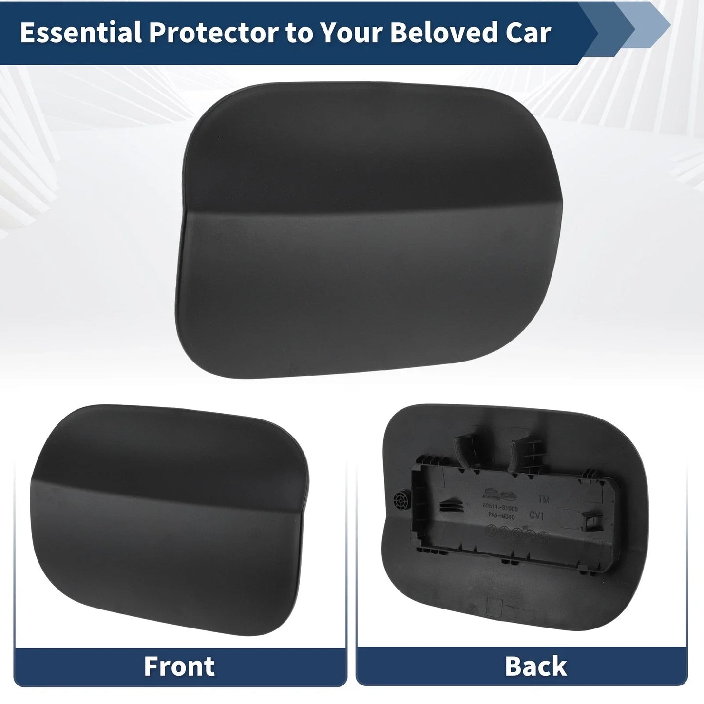 Fuel Tank Door for Hyundai Santa Fe 2019-2023 Gas Filler Door 2 x Covers